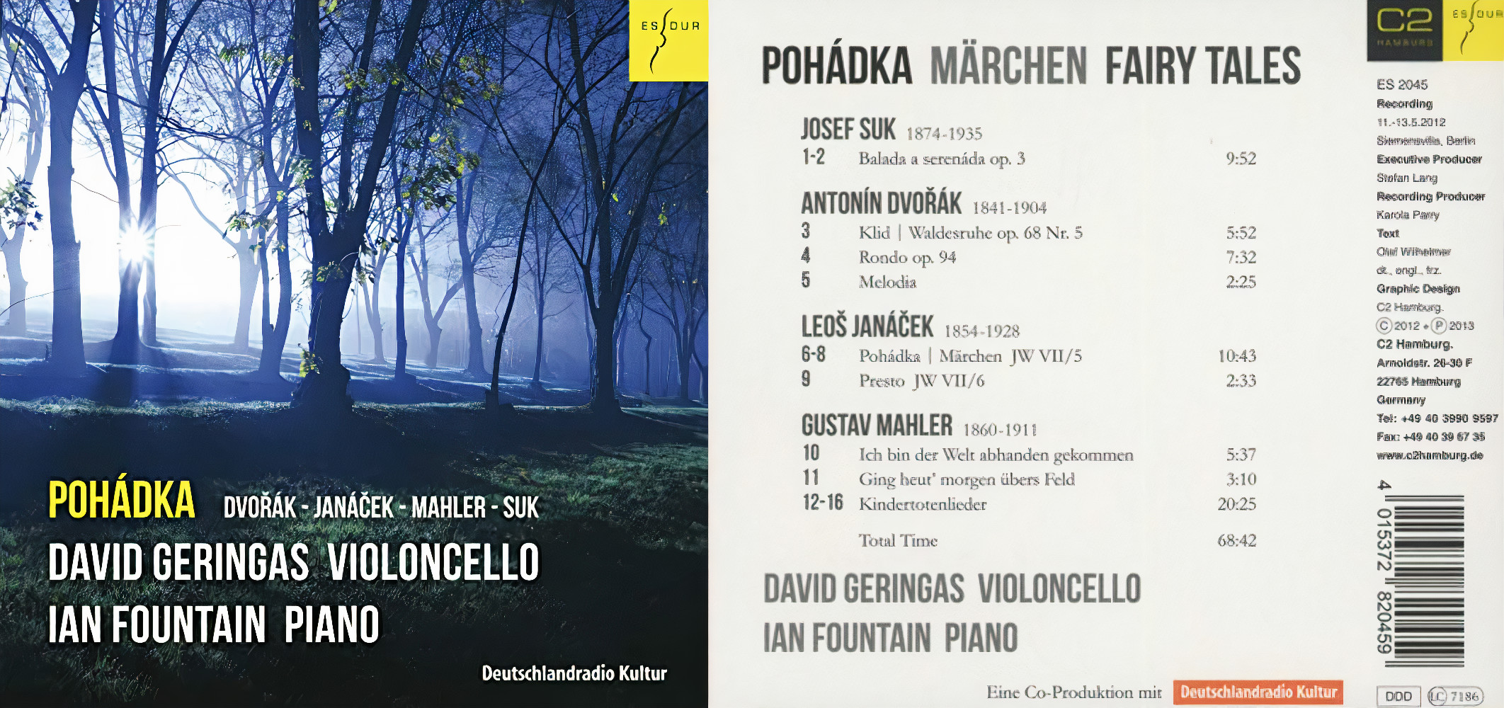 Pohádka: Music for Cello and Piano Review by Gramophone